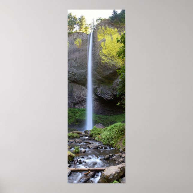 Latourell Falls Panorama Poster (Framsidan)