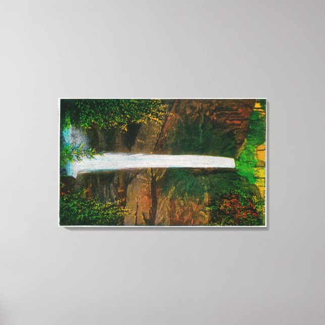 Latourelle Falls i Columbia River Gorge Canvastryck (Framsida)