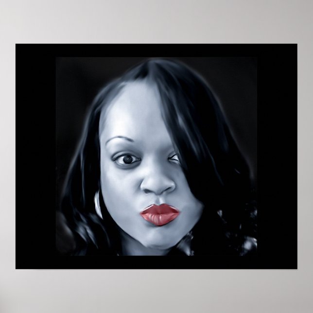Latoya Black/White Poster (Framsidan)