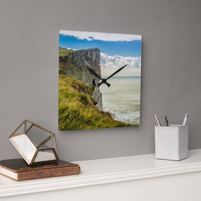 Latrabjarg Cliffs, Island Fyrkantig Klocka (Kontor)