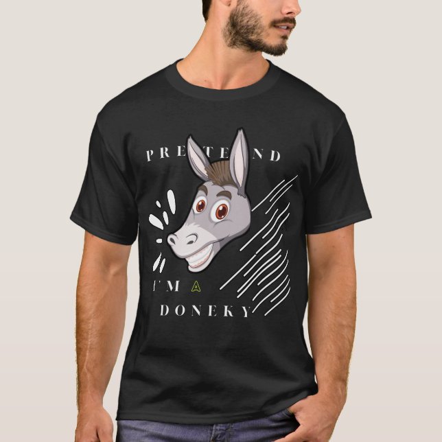 låtsas att jag är en åsna t shirt (Framsida)