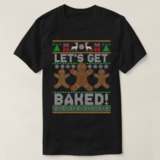 Låtsas få tillbaka julgranen t shirt (Design framsida)