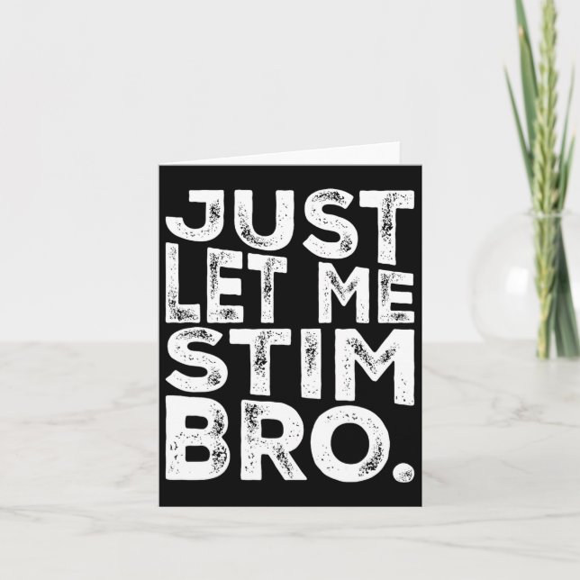 Låtsas mig Stim Bro Kort (Framsida)