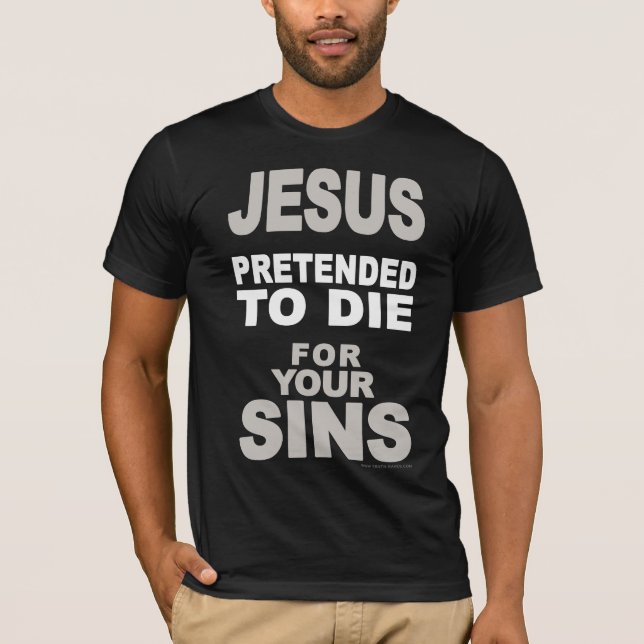 Låtsat för att dö t-shirt (Framsida)