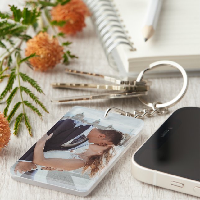 LÄTT! Acrylic Keychain - Personlig - Add Image (Högra Framsidan)