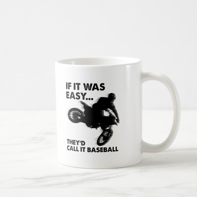 Lätt är den roliga muggen för baseball kaffemugg (Höger)