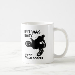 Lätt är det inte - Rolig fotbollsmugg Kaffemugg