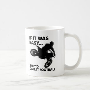 Lätt är fotboll rolig mugg
