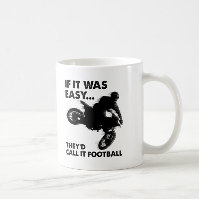 Lätt är fotboll rolig mugg (Höger)