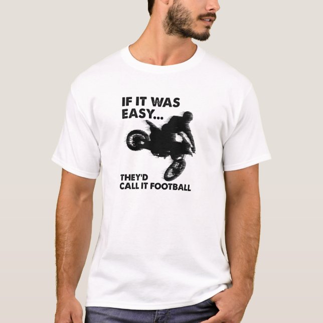 Lätt är Fotboll Rolig T-shirt (Framsida)
