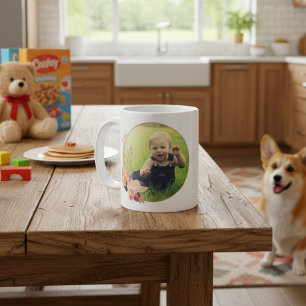 Lätt att skapa din egen stilrena blommiga dubbelsi kaffemugg