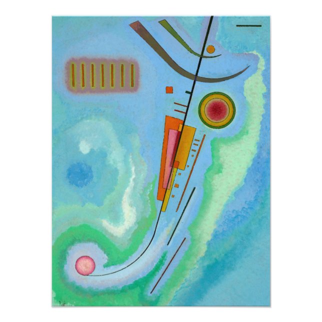 Lätt av Wassily Kandinsky Fototryck (Framsidan)