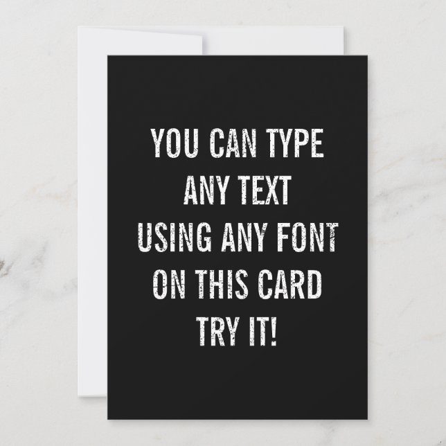 Lätt bekymrad svartpersonliginbjudan inbjudningar (Framsida)