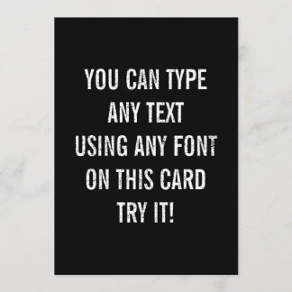 Lätt bekymrad svartpersonliginbjudan inbjudningar