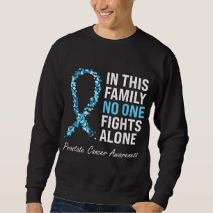 Lätt blått band för Family Prostate Cancer Awarene Lång Ärmad Tröja