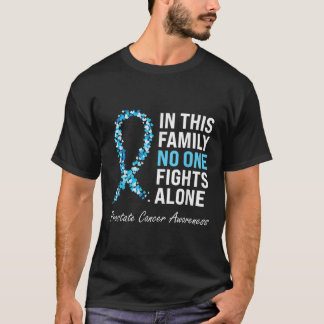 Lätt blått band för Family Prostate Cancer Awarene T Shirt