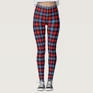 Lätt blått/rött Play Kvinnors bensin Leggings
