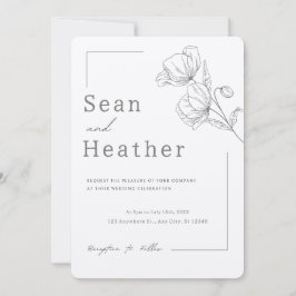 LÄTT! Bröllopsinbjudan - lägg till din egen inform Inbjudningar