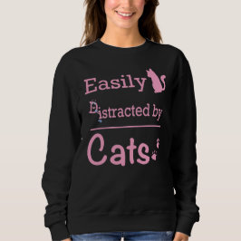 Lätt "D" istraherad av Kattar Söt Rolig T Shirt
