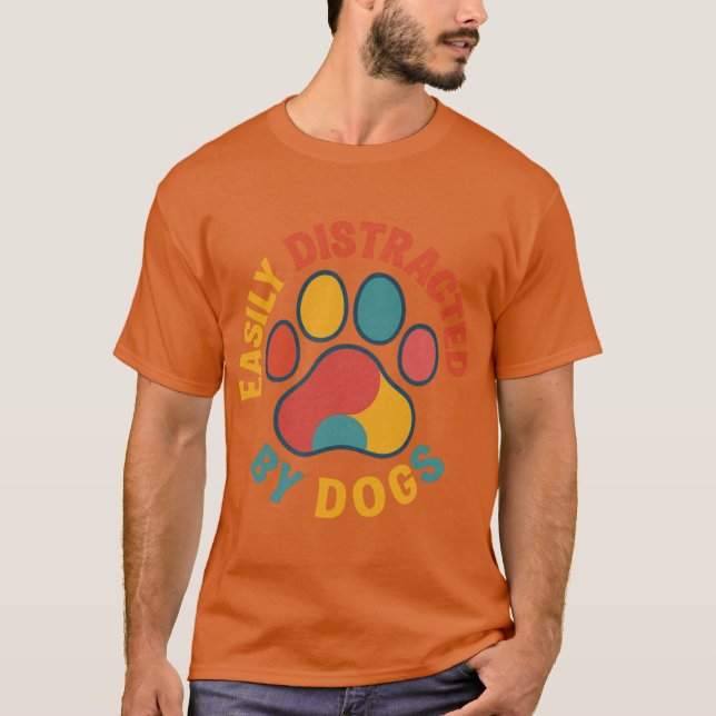 Lätt disträbara vänner t shirt (Framsida)