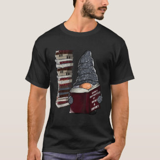 Lätt distrad av böcker tomtar trädgårdstomte bu t shirt