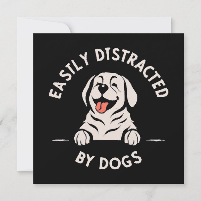 Lätt distrad av hundar (Framsida)