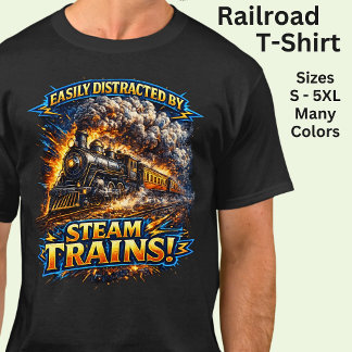 Lätt Distraherad Av Ånglok T Shirt