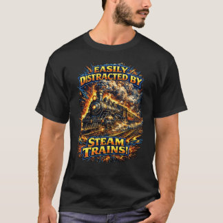 Lätt Distraherad Av Ånglok T Shirt