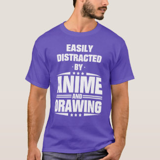 Lätt Distraherad Av Anime Och Tecknande Pojke T Shirt
