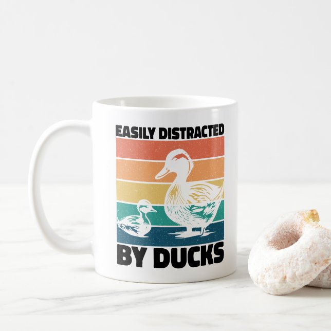 Lätt Distraherad Av Ankälskare Cool Jordbrukskärle Kaffemugg (Med munk)