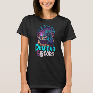 lätt distraherad av Dragon och Bokar för Bok Lov T Shirt