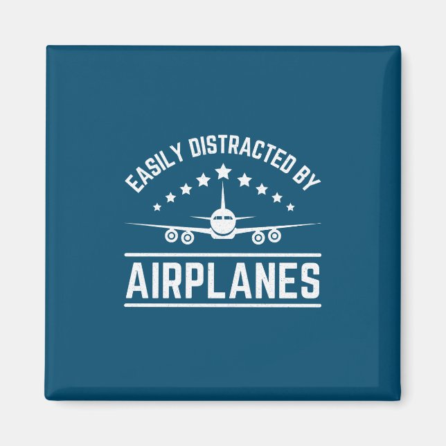 lätt distraherad av flygplan magnet (Framsidan)