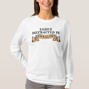 Lätt Distraherad Av Genealogi T Shirt
