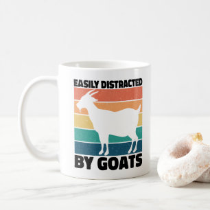 Lätt Distraherad Av Getter Älskare Kawaii Husdjur Kaffemugg