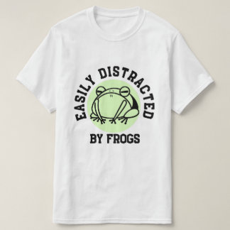Lätt Distraherad Av Grodor Rolig Söt Groda Älskare T Shirt