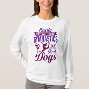 Lätt Distraherad Av Gymnastik och Hundar T Shirt