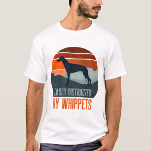 Lätt Distraherad Av Hundpromenad Med Whippets T Shirt