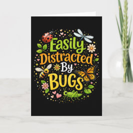 Lätt Distraherad av Insekter Helgkort