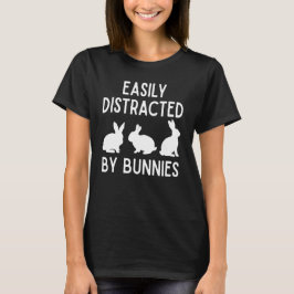 Lätt Distraherad Av Kaniner Rolig Kaninälskare T Shirt