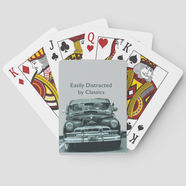 Lätt Distraherad av Klassiker Casinokort (Baksidan)