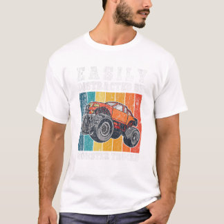 Lätt Distraherad Av Monster T Shirt