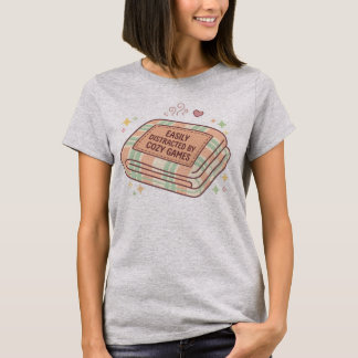 Lätt Distraherad Av Mysiga Spel Filta T-Shirt