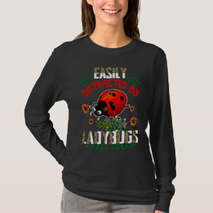 Lätt Distraherad Av Nyckelpigor Leopard Solrosor L T Shirt
