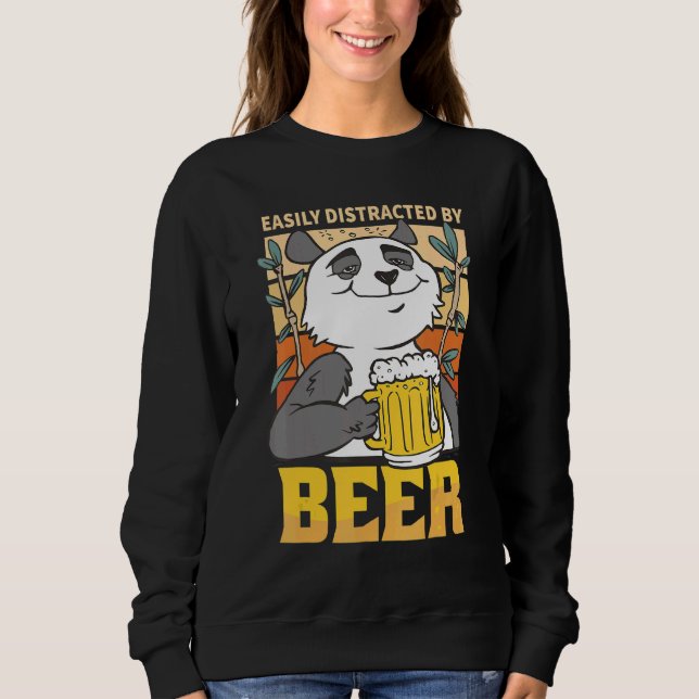 Lätt Distraherad av Öl Panda Män Gifta Bachel T Shirt (Framsida)