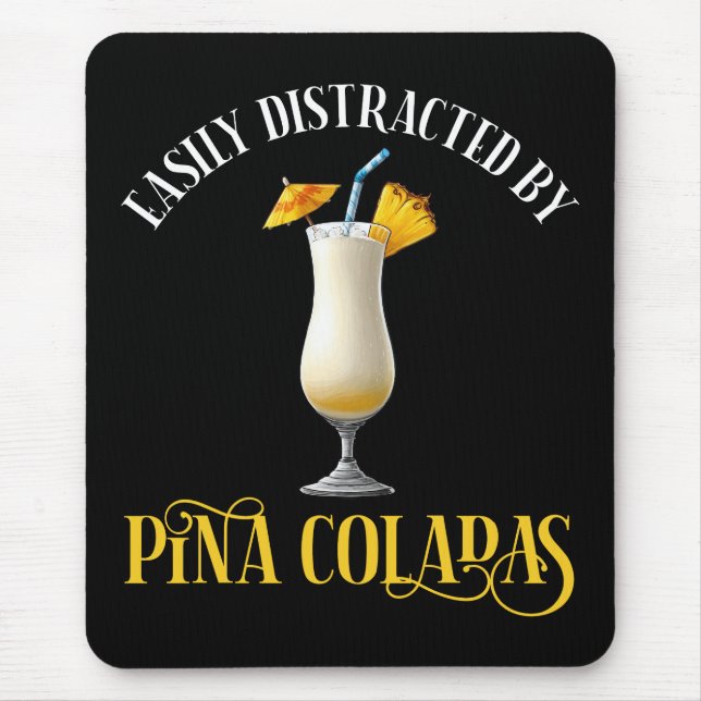 Lätt Distraherad Av Pina Coladas Musmatta (Framsidan)