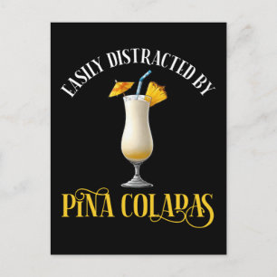 Lätt Distraherad Av Pina Coladas Vykort