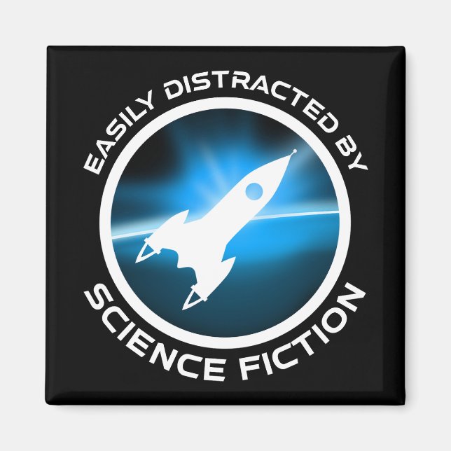 Lätt Distraherad Av Science Fiction Magnet (Framsidan)