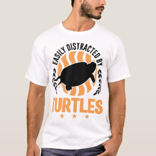 Lätt Distraherad Av Sköldpaddor Mini Sköldpadda T Shirt
