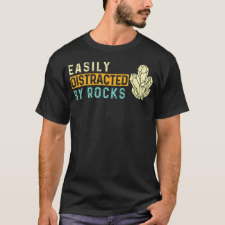 Lätt Distraherad Av Stenar - Geod Samlare Sten T Shirt