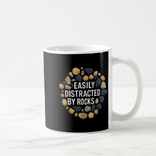 Lätt Distraherad Av Stenar Rolig Geologi Sten Saml Kaffemugg